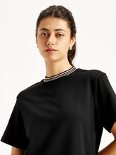 Load image into Gallery viewer, Women's Solid Black Crew Neck Dress