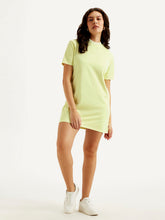 Load image into Gallery viewer, Women's Solid Light Green Collar Neck Dress