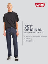 Load image into Gallery viewer, Men's 501 Light Indigo Regular Fit Button Fly Jeans