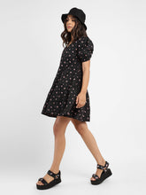 Load image into Gallery viewer, Women's Floral Print Round Neck Dress
