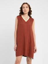 Load image into Gallery viewer, Women's Solid Round Neck Dress