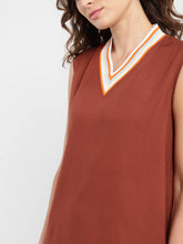 Load image into Gallery viewer, Women's Solid Round Neck Dress