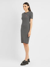Load image into Gallery viewer, Women's Striped Round Neck Dress