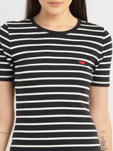 Load image into Gallery viewer, Women's Striped Round Neck Dress