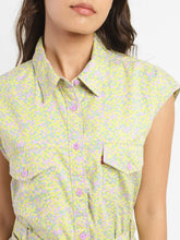 Load image into Gallery viewer, Women's Printed Spread Collar Dress
