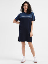 Load image into Gallery viewer, Women's Colorblock Round Neck Dress
