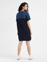 Load image into Gallery viewer, Women's Colorblock Round Neck Dress