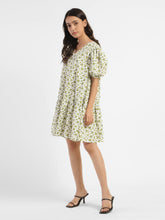 Load image into Gallery viewer, Women's Floral Print V Neck Dress
