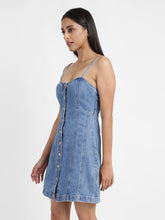 Load image into Gallery viewer, Women's Solid Sweetheart Neck Dress
