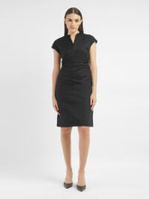 Load image into Gallery viewer, Women's Solid Black V Neck Dress