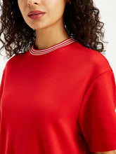 Load image into Gallery viewer, Women&#39;s Solid Red Crew Neck Dress
