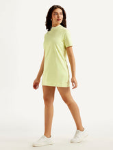 Load image into Gallery viewer, Women&#39;s Solid Light Green Collar Neck Dress
