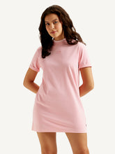 Load image into Gallery viewer, Women&#39;s Solid Light Pink Collar Neck Dress
