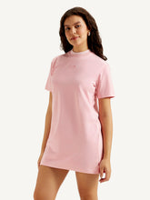 Load image into Gallery viewer, Women&#39;s Solid Light Pink Collar Neck Dress
