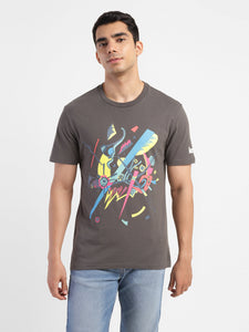 Men's Graphic Print Slim Fit T-shirt