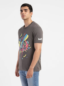 Men's Graphic Print Slim Fit T-shirt