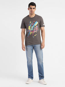 Men's Graphic Print Slim Fit T-shirt