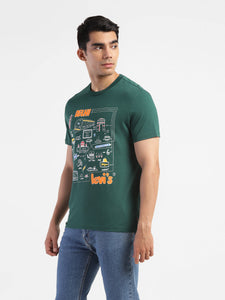 Men's Graphic Print Slim Fit T-shirt