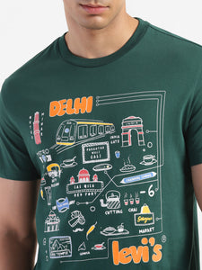 Men's Graphic Print Slim Fit T-shirt