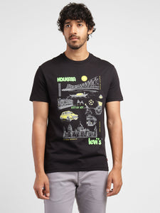 Men's Graphic Print Slim Fit T-shirt