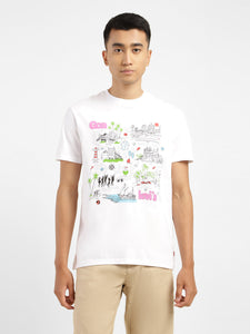 Men's Graphic Print Crew Neck T-shirt