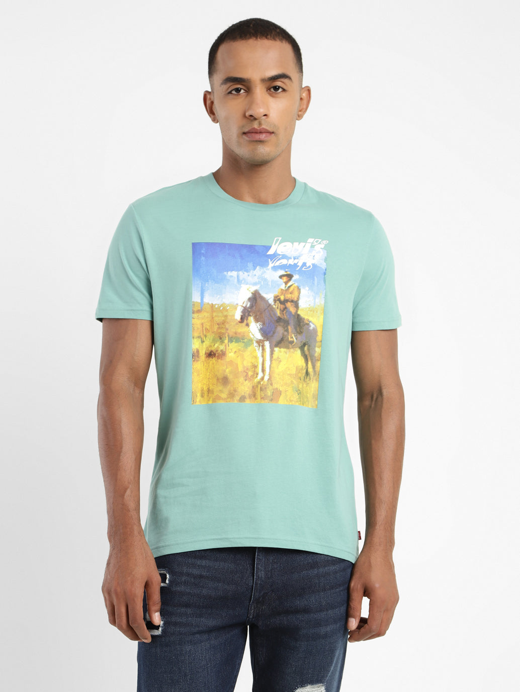 Men's Graphic Printed Regular Fit T-shirt