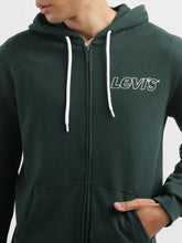 Load image into Gallery viewer, Men&#39;s Brand Logo Dark Green Hooded Sweatshirt
