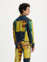 Load image into Gallery viewer, Men&#39;s Colorblock Collar Neck Denim Jacket
