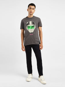 Men's Graphic Print Slim Fit T-shirt
