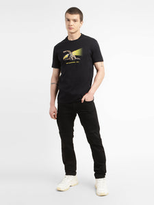 Men's Graphic Print Crew Neck T-shirt