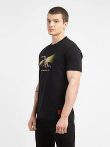 Men's Graphic Print Crew Neck T-shirt