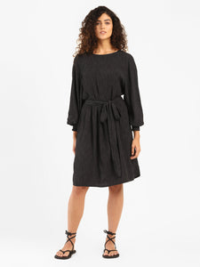 Women's Solid Round Neck Dress