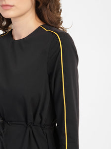 Women's Solid V Neck Dress