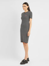 Load image into Gallery viewer, Women&#39;s Striped Round Neck Dress
