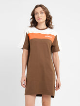 Load image into Gallery viewer, Women&#39;s Colorblock Round Neck Dress
