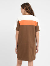 Load image into Gallery viewer, Women&#39;s Colorblock Round Neck Dress
