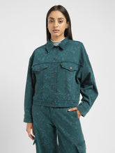 Load image into Gallery viewer, Levi&#39;s x Deepika Padukone Cropped Teal Trucker Jacket
