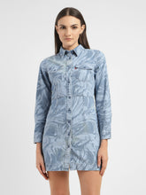 Load image into Gallery viewer, Women&#39;s Printed Spread Collar Dress
