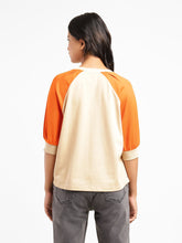 Load image into Gallery viewer, Levi&#39;s x Deepika Padukone Colorblock Cream Crew Neck Tops
