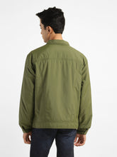 Load image into Gallery viewer, Men&#39;s Solid Green Collar Neck Padded Jacket
