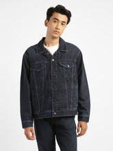 Load image into Gallery viewer, Men&#39;s Solid Spread Collar Denim Jacket
