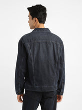 Load image into Gallery viewer, Men&#39;s Solid Spread Collar Denim Jacket
