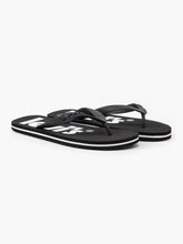 Load image into Gallery viewer, Men&#39;s Black Debossed &amp; Printed Logo Flip-Flops
