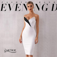 Load image into Gallery viewer, ADYCE Sexy Sleeveless V Neck Elegant Celebrity Evening Party Runway Dress - Y4333
